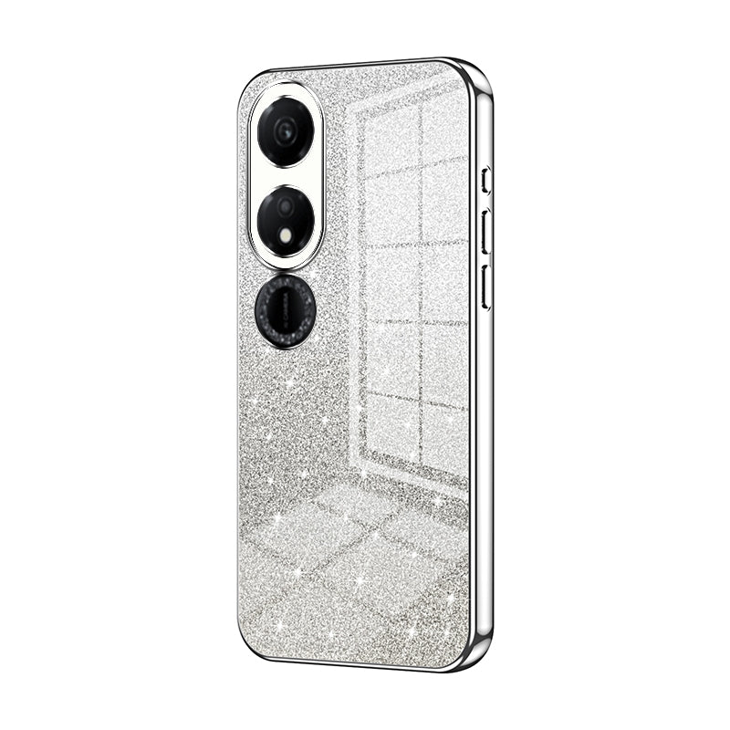 Honor Play 40 Glitter Powder Electroplated Gradient Phone Case – Fashionable & Luxurious with Anti-Fingerprint Coating, Shock-Absorption, and Lens Protection
