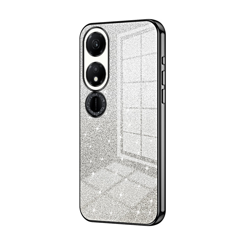 Honor Play 40 Glitter Powder Electroplated Gradient Phone Case – Fashionable & Luxurious with Anti-Fingerprint Coating, Shock-Absorption, and Lens Protection