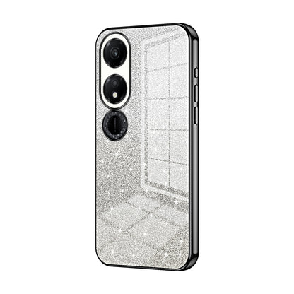 Honor Play 40 Glitter Powder Electroplated Gradient Phone Case – Fashionable & Luxurious with Anti-Fingerprint Coating, Shock-Absorption, and Lens Protection