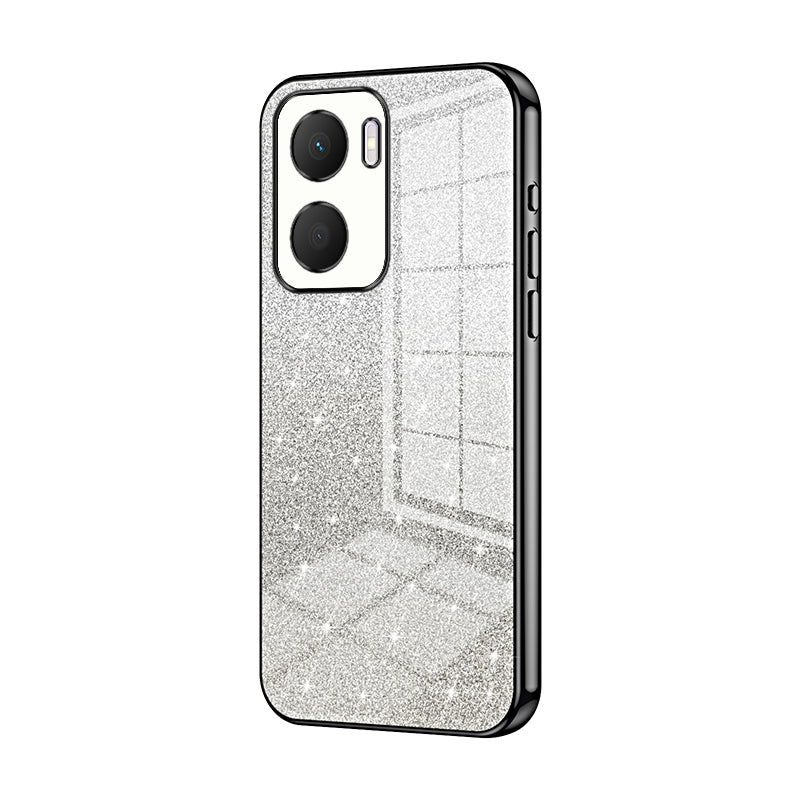 Honor Play 40 Plus Glitter Powder Electroplated Gradient Phone Case – Fashionable & Luxurious with Anti-Fingerprint Coating, Shock-Absorption, and Lens Protection