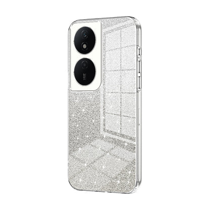 Honor Play 50 Plus Glitter Powder Electroplated Gradient Phone Case – Fashionable & Luxurious with Anti-Fingerprint Coating, Shock-Absorption, and Lens Protection