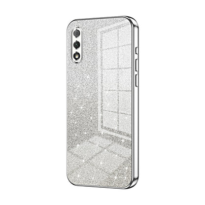 Honor 9X Glitter Powder Electroplated Gradient Phone Case – Fashionable & Luxurious with Anti-Fingerprint Coating, Shock-Absorption, and Lens Protection