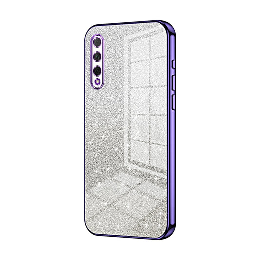 Honor 9X Pro Glitter Powder Electroplated Gradient Phone Case – Fashionable & Luxurious with Anti-Fingerprint Coating, Shock-Absorption, and Lens Protection