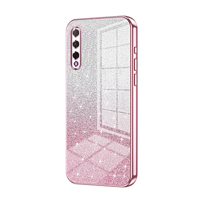 Honor 9X Pro Glitter Powder Electroplated Gradient Phone Case – Fashionable & Luxurious with Anti-Fingerprint Coating, Shock-Absorption, and Lens Protection