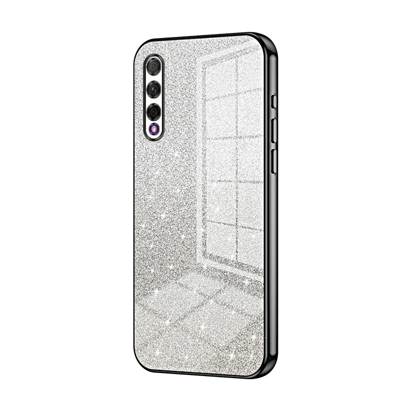 Honor 9X Pro Glitter Powder Electroplated Gradient Phone Case – Fashionable & Luxurious with Anti-Fingerprint Coating, Shock-Absorption, and Lens Protection