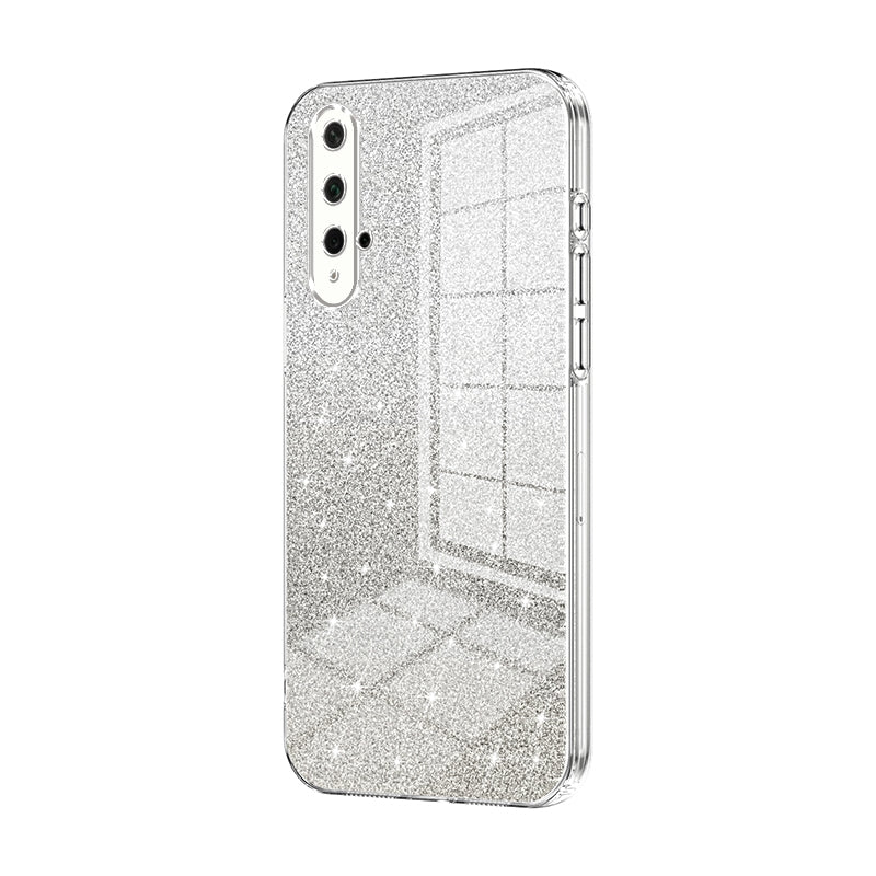 Honor 20 Glitter Powder Electroplated Gradient Phone Case – Fashionable & Luxurious with Anti-Fingerprint Coating, Shock-Absorption, and Lens Protection
