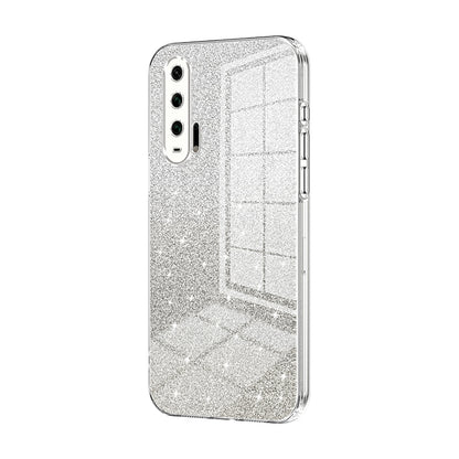 Honor 20 Pro Glitter Powder Electroplated Gradient Phone Case – Fashionable & Luxurious with Anti-Fingerprint Coating, Shock-Absorption, and Lens Protection