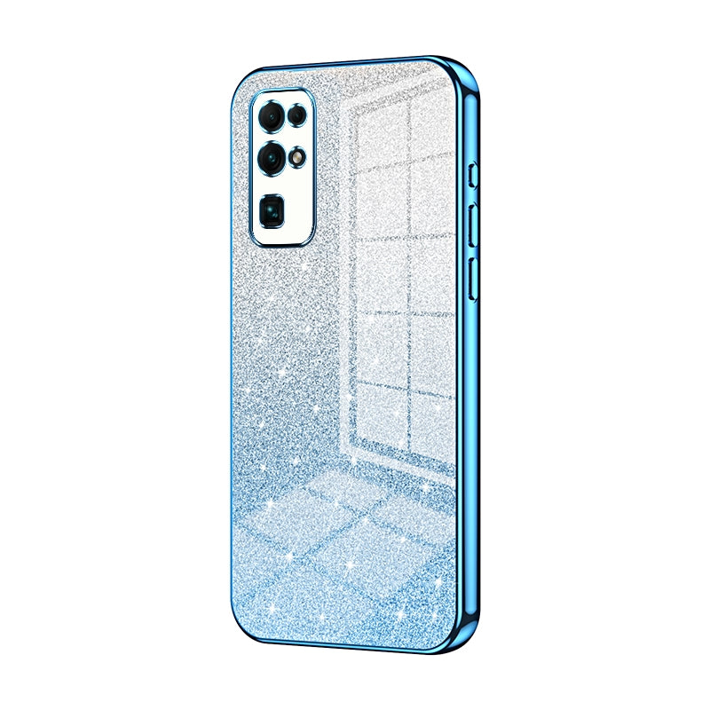 Honor 30 Glitter Powder Electroplated Gradient Phone Case – Fashionable & Luxurious with Anti-Fingerprint Coating, Shock-Absorption, and Lens Protection