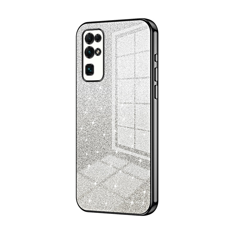 Honor 30 Glitter Powder Electroplated Gradient Phone Case – Fashionable & Luxurious with Anti-Fingerprint Coating, Shock-Absorption, and Lens Protection