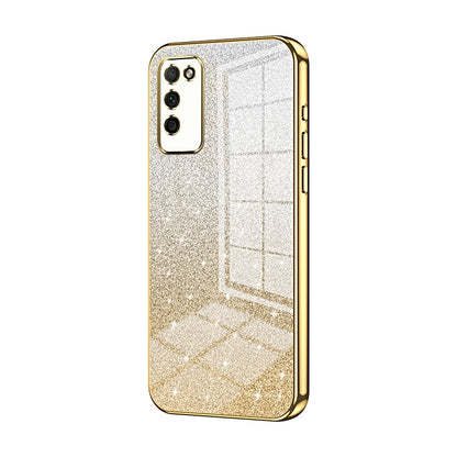Honor 30 Youth Glitter Powder Electroplated Gradient Phone Case – Fashionable & Luxurious with Anti-Fingerprint Coating, Shock-Absorption, and Lens Protection