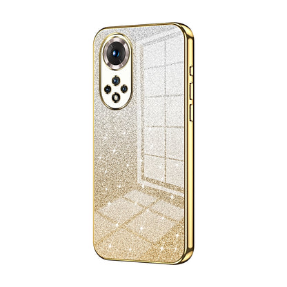 Honor 50 Glitter Powder Electroplated Gradient Phone Case – Fashionable & Luxurious with Anti-Fingerprint Coating, Shock-Absorption, and Lens Protection