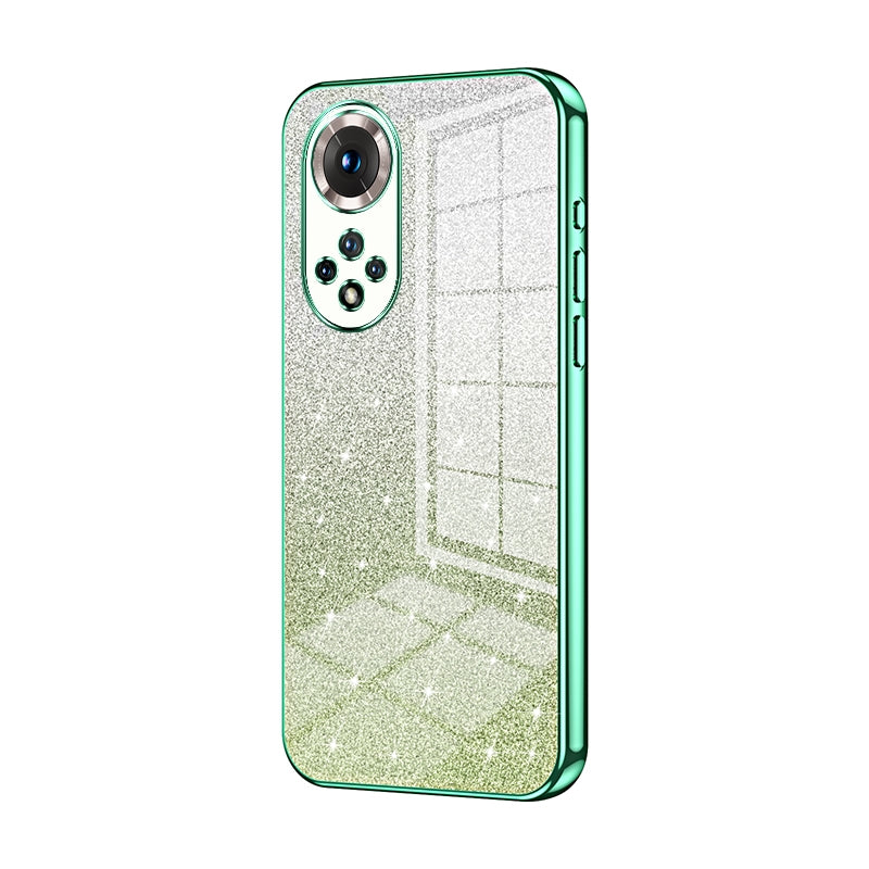 Honor 50 Glitter Powder Electroplated Gradient Phone Case – Fashionable & Luxurious with Anti-Fingerprint Coating, Shock-Absorption, and Lens Protection