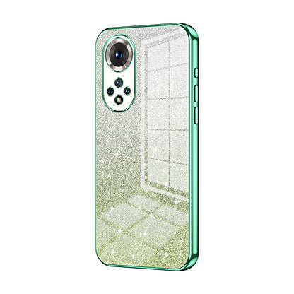Honor 50 Glitter Powder Electroplated Gradient Phone Case – Fashionable & Luxurious with Anti-Fingerprint Coating, Shock-Absorption, and Lens Protection
