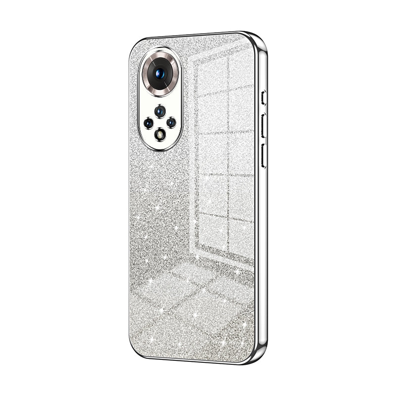 Honor 50 Glitter Powder Electroplated Gradient Phone Case – Fashionable & Luxurious with Anti-Fingerprint Coating, Shock-Absorption, and Lens Protection