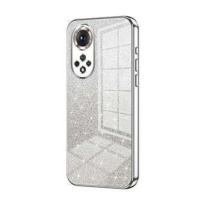 Honor 50 Glitter Powder Electroplated Gradient Phone Case – Fashionable & Luxurious with Anti-Fingerprint Coating, Shock-Absorption, and Lens Protection