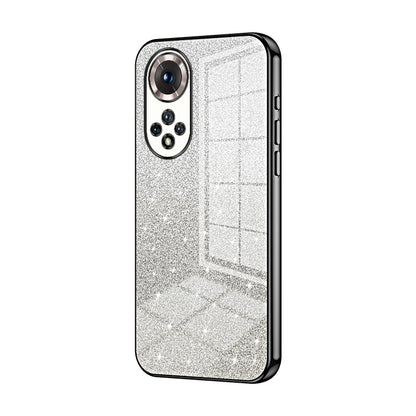 Honor 50 Glitter Powder Electroplated Gradient Phone Case – Fashionable & Luxurious with Anti-Fingerprint Coating, Shock-Absorption, and Lens Protection