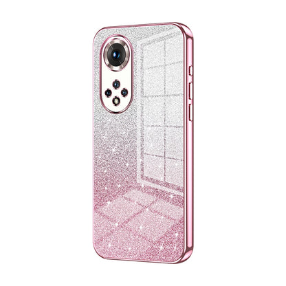 Honor 50 Pro Glitter Powder Electroplated Gradient Phone Case – Fashionable & Luxurious with Anti-Fingerprint Coating, Shock-Absorption, and Lens Protection