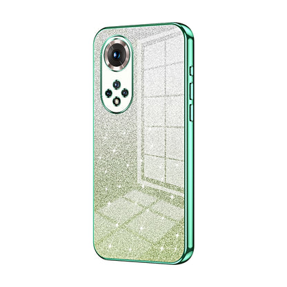 Honor 50 Pro Glitter Powder Electroplated Gradient Phone Case – Fashionable & Luxurious with Anti-Fingerprint Coating, Shock-Absorption, and Lens Protection