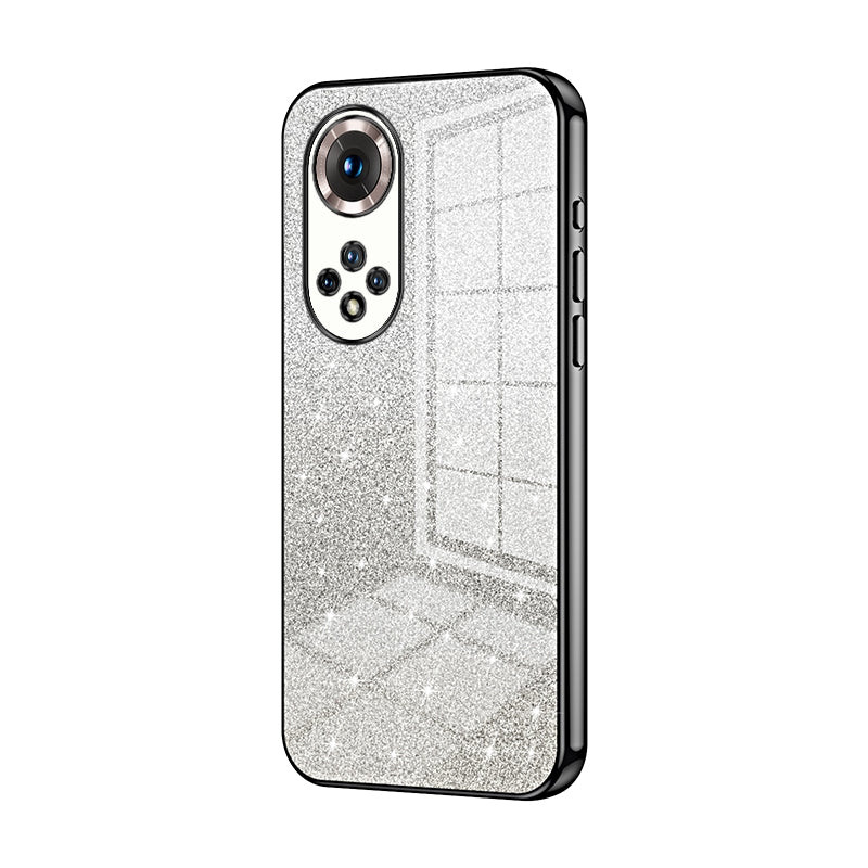 Honor 50 Pro Glitter Powder Electroplated Gradient Phone Case – Fashionable & Luxurious with Anti-Fingerprint Coating, Shock-Absorption, and Lens Protection