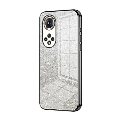 Honor 50 Pro Glitter Powder Electroplated Gradient Phone Case – Fashionable & Luxurious with Anti-Fingerprint Coating, Shock-Absorption, and Lens Protection