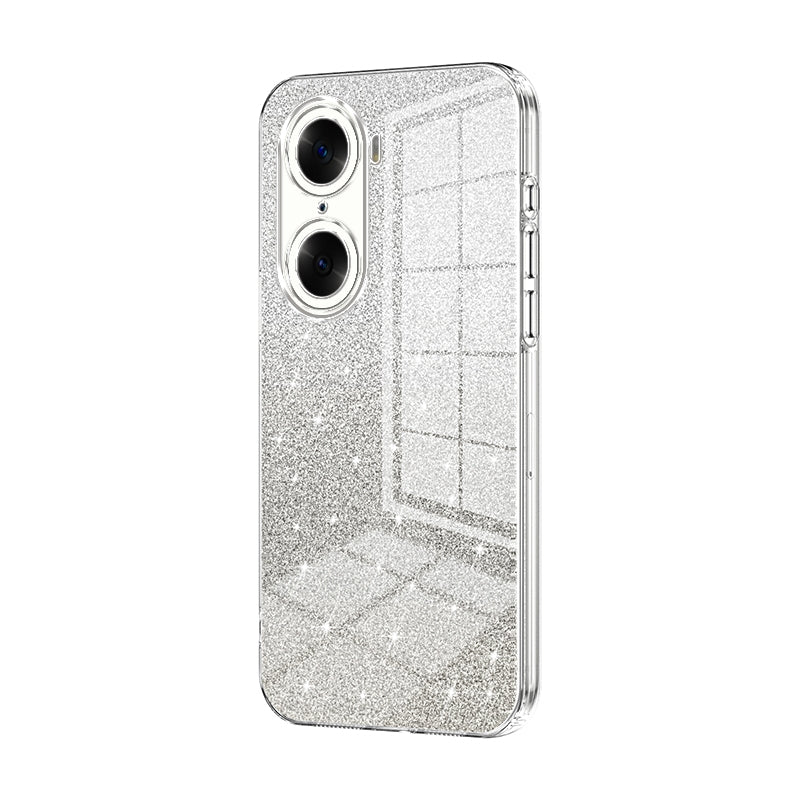 Honor 60 Glitter Powder Electroplated Gradient Phone Case – Fashionable & Luxurious with Anti-Fingerprint Coating, Shock-Absorption, and Lens Protection