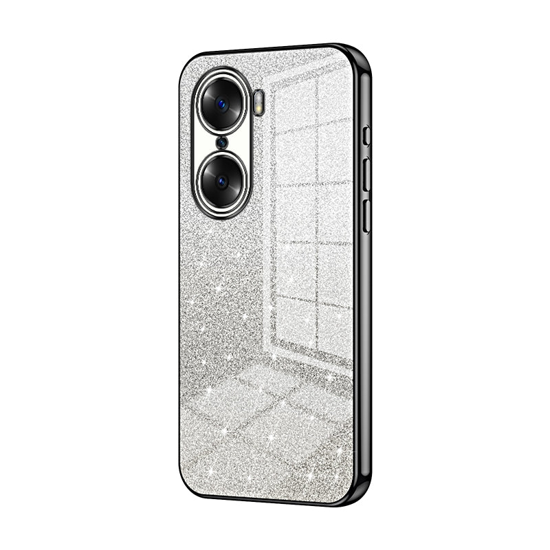 Honor 60 Glitter Powder Electroplated Gradient Phone Case – Fashionable & Luxurious with Anti-Fingerprint Coating, Shock-Absorption, and Lens Protection