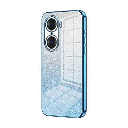 Honor 60 Pro Glitter Powder Electroplated Gradient Phone Case – Fashionable & Luxurious with Anti-Fingerprint Coating, Shock-Absorption, and Lens Protection