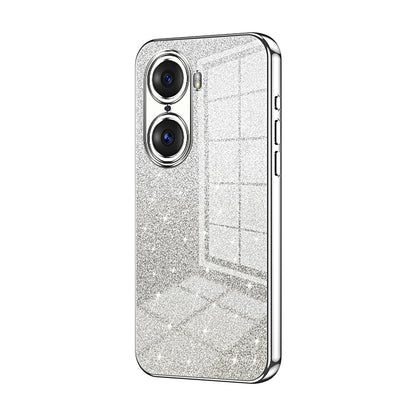 Honor 60 Pro Glitter Powder Electroplated Gradient Phone Case – Fashionable & Luxurious with Anti-Fingerprint Coating, Shock-Absorption, and Lens Protection