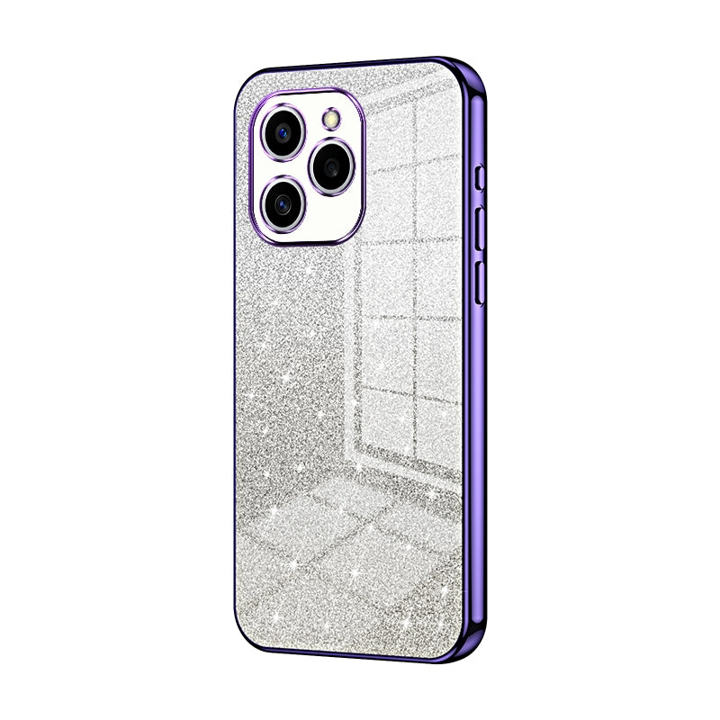 Honor 60 SE Glitter Powder Electroplated Gradient Phone Case – Fashionable & Luxurious with Anti-Fingerprint Coating, Shock-Absorption, and Lens Protection