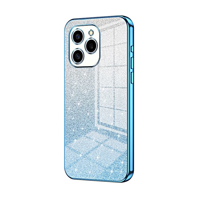 Honor 60 SE Glitter Powder Electroplated Gradient Phone Case – Fashionable & Luxurious with Anti-Fingerprint Coating, Shock-Absorption, and Lens Protection