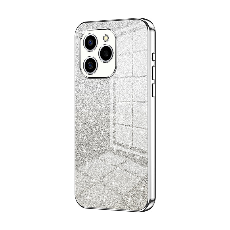 Honor 60 SE Glitter Powder Electroplated Gradient Phone Case – Fashionable & Luxurious with Anti-Fingerprint Coating, Shock-Absorption, and Lens Protection