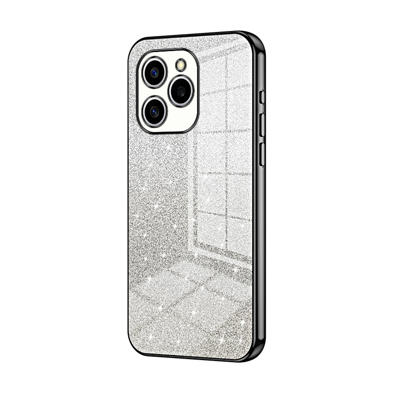 Honor 60 SE Glitter Powder Electroplated Gradient Phone Case – Fashionable & Luxurious with Anti-Fingerprint Coating, Shock-Absorption, and Lens Protection