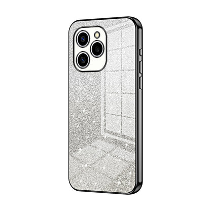 Honor 60 SE Glitter Powder Electroplated Gradient Phone Case – Fashionable & Luxurious with Anti-Fingerprint Coating, Shock-Absorption, and Lens Protection