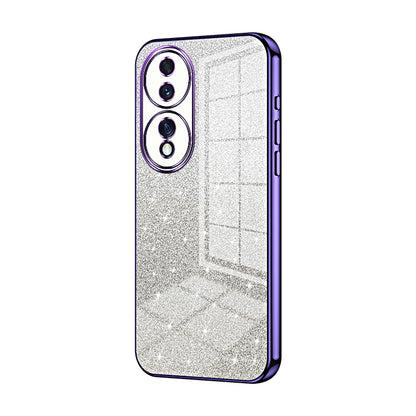 Honor 70 Glitter Powder Electroplated Gradient Phone Case – Fashionable & Luxurious with Anti-Fingerprint Coating, Shock-Absorption, and Lens Protection