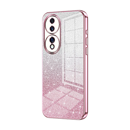 Honor 70 Glitter Powder Electroplated Gradient Phone Case – Fashionable & Luxurious with Anti-Fingerprint Coating, Shock-Absorption, and Lens Protection