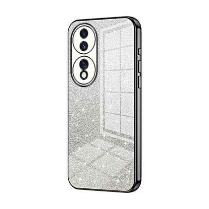 Honor 70 Glitter Powder Electroplated Gradient Phone Case – Fashionable & Luxurious with Anti-Fingerprint Coating, Shock-Absorption, and Lens Protection