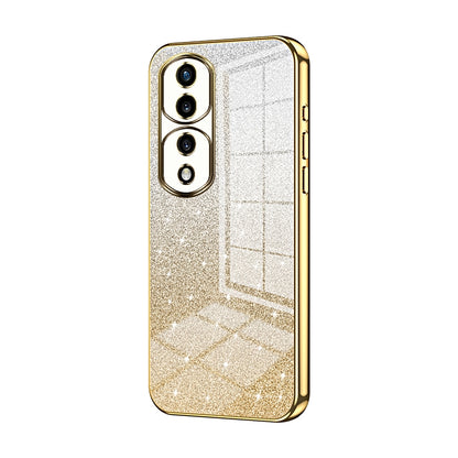 Honor 70 Pro Glitter Powder Electroplated Gradient Phone Case – Fashionable & Luxurious with Anti-Fingerprint Coating, Shock-Absorption, and Lens Protection