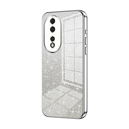 Honor 80 Glitter Powder Electroplated Gradient Phone Case – Fashionable & Luxurious with Anti-Fingerprint Coating, Shock-Absorption, and Lens Protection
