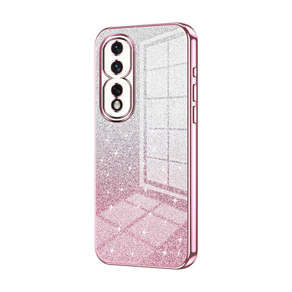 Honor 80 Pro Glitter Powder Electroplated Gradient Phone Case – Fashionable & Luxurious with Anti-Fingerprint Coating, Shock-Absorption, and Lens Protection