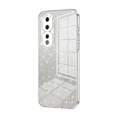 Honor 80 Pro Glitter Powder Electroplated Gradient Phone Case – Fashionable & Luxurious with Anti-Fingerprint Coating, Shock-Absorption, and Lens Protection