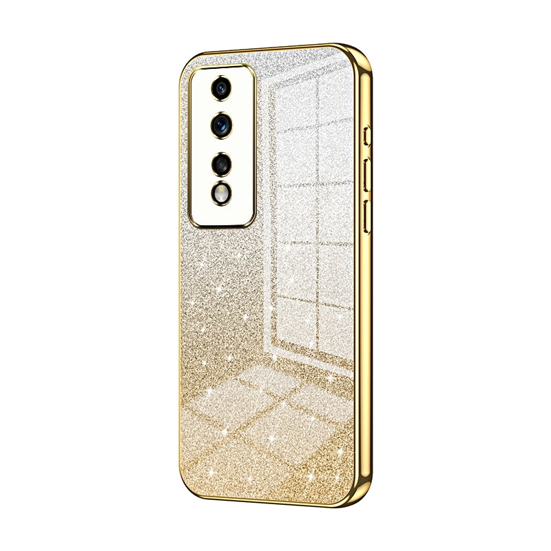 Honor 80 GT Glitter Powder Electroplated Gradient Phone Case – Fashionable & Luxurious with Anti-Fingerprint Coating, Shock-Absorption, and Lens Protection