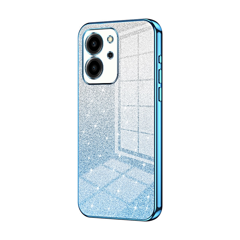 Honor 80 SE Glitter Powder Electroplated Gradient Phone Case – Fashionable & Luxurious with Anti-Fingerprint Coating, Shock-Absorption, and Lens Protection