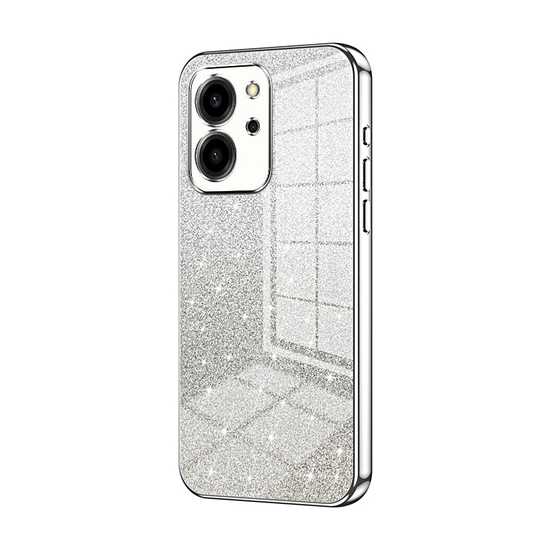 Honor 80 SE Glitter Powder Electroplated Gradient Phone Case – Fashionable & Luxurious with Anti-Fingerprint Coating, Shock-Absorption, and Lens Protection