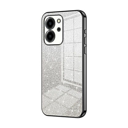 Honor 80 SE Glitter Powder Electroplated Gradient Phone Case – Fashionable & Luxurious with Anti-Fingerprint Coating, Shock-Absorption, and Lens Protection