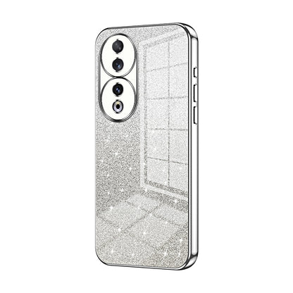 Honor 90 Glitter Powder Electroplated Gradient Phone Case – Fashionable & Luxurious with Anti-Fingerprint Coating, Shock-Absorption, and Lens Protection