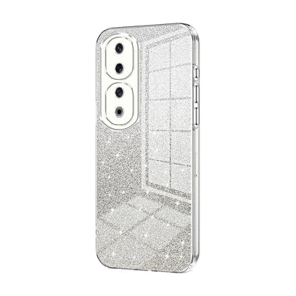 Honor 90 Pro Glitter Powder Electroplated Gradient Phone Case – Fashionable & Luxurious with Anti-Fingerprint Coating, Shock-Absorption, and Lens Protection
