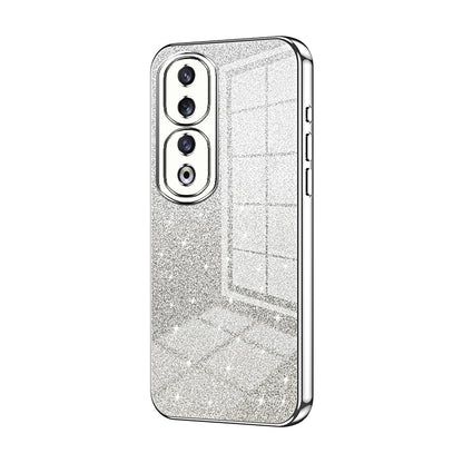 Honor 90 Pro Glitter Powder Electroplated Gradient Phone Case – Fashionable & Luxurious with Anti-Fingerprint Coating, Shock-Absorption, and Lens Protection