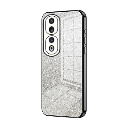 Honor 90 Pro Glitter Powder Electroplated Gradient Phone Case – Fashionable & Luxurious with Anti-Fingerprint Coating, Shock-Absorption, and Lens Protection