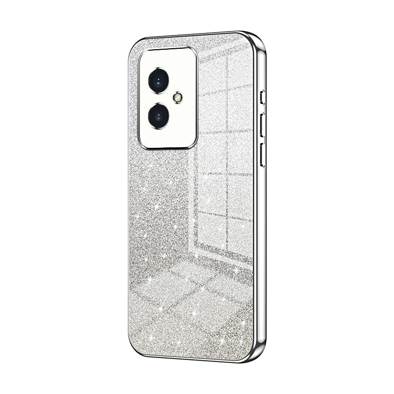 Honor 100 Glitter Powder Electroplated Gradient Phone Case – Fashionable & Luxurious with Anti-Fingerprint Coating, Shock-Absorption, and Lens Protection
