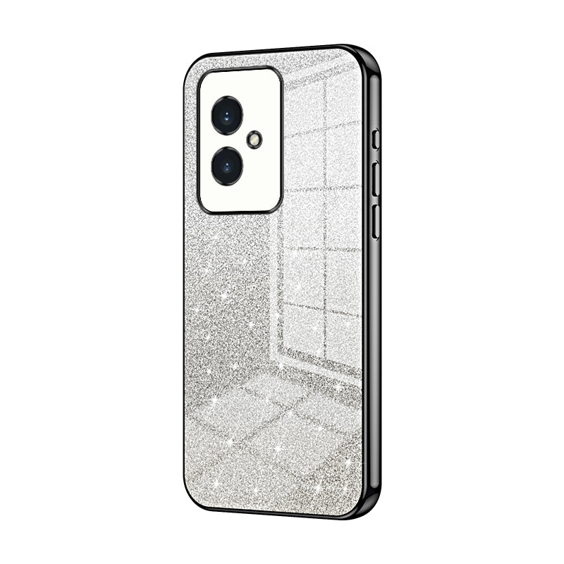 Honor 100 Glitter Powder Electroplated Gradient Phone Case – Fashionable & Luxurious with Anti-Fingerprint Coating, Shock-Absorption, and Lens Protection